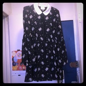 Celestial, floral print dress